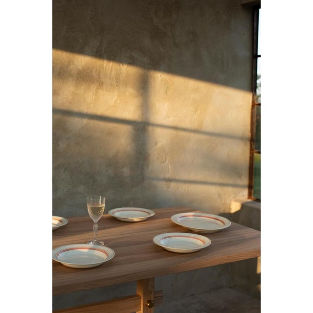 Gaspard Dining Table 180 in Light Oak and Brass by Eberhart Furniture For Sale - Image 11 of 18