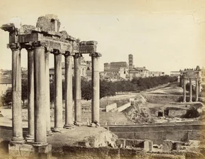Possibly Robert Macpherson, Roman Forum, Rome, 1870, Albumen Print Photograph