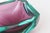 This stunning and richly colored Italian vintage murano bowl has the dual colors of the jewel tones of emerald green and...