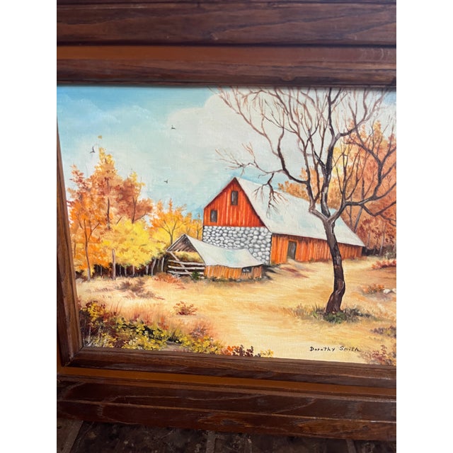 This original painting by Dorothy L. Smith portrays an idyllic scene in Mustang, Oklahoma. It’s about 40 years old. It’s...