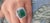 Natural Zambian Cabochon Emerald Diamond Ring in 18k Gold For Sale In New York - Image 6 of 8