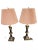 Charles X Style Leather and Patinated Metal Table Lamps, a Pair For Sale - Image 9 of 9