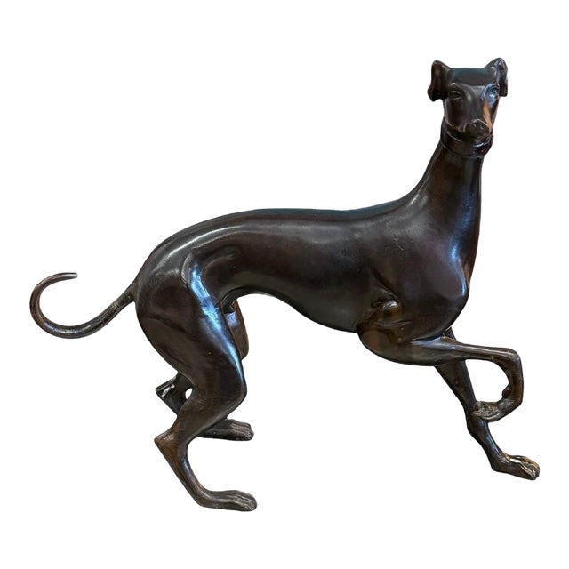 Vintage Bronze Italian Greyhound or Whippet For Sale