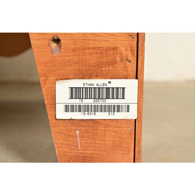 Ethan Allen French Provincial Louis XV Carved Solid Maple Sideboard or Bar Cabinet For Sale - Image 16 of 17
