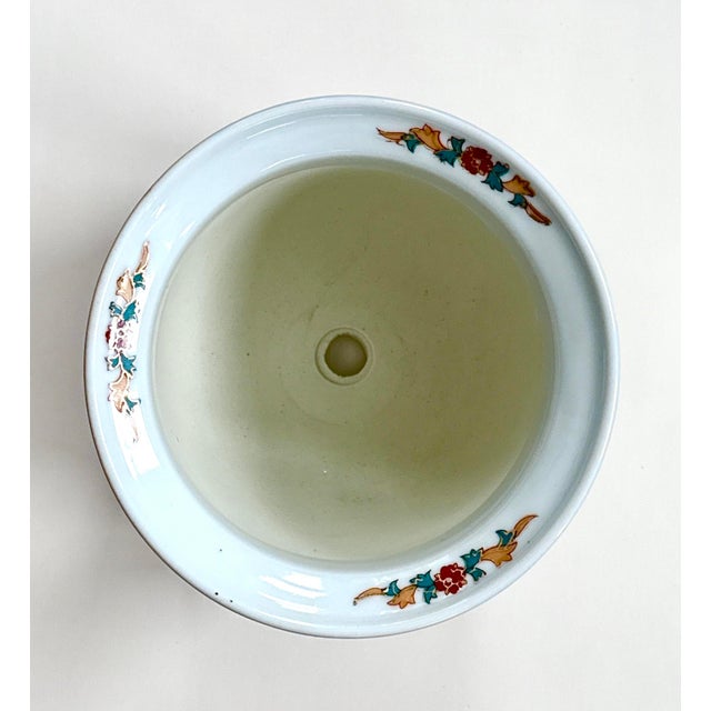 Mid Century Chinese Chinoiserie Planter With Water Tray For Sale - Image 9 of 11