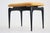 1950s Italian Organic Ebonized Wood Ottoman in Style of Gio Ponti, 1950s For Sale - Image 5 of 7