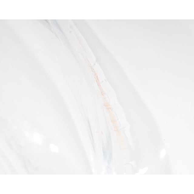 Metal Av Mazzega Italian Model S 510 Glass and Steel Mount Vase by Carlo Nason For Sale - Image 7 of 10