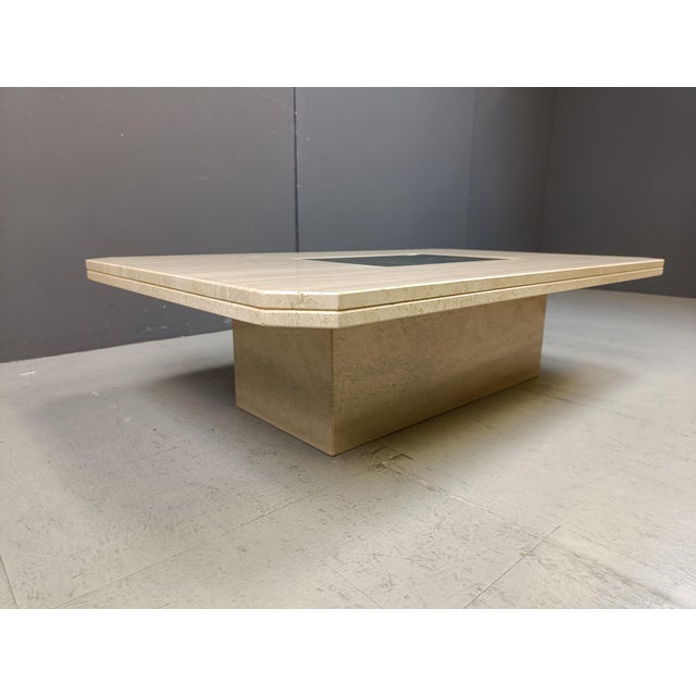 Vintage Etched Brass Coffee Table from Georges Mathias, 1970s For Sale - Image 11 of 12