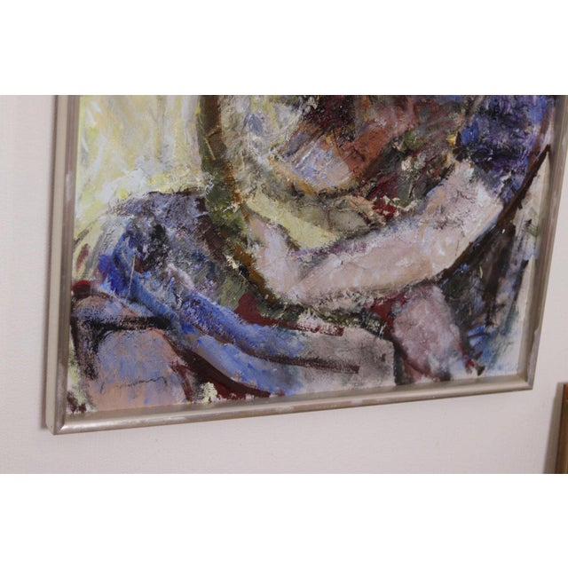 Bertil Wahlberg, Mother with Child, 1960s, Oil on Canvas, Framed For Sale - Image 5 of 17
