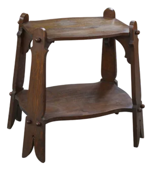 Rustic Side Table in Oak, 1950s