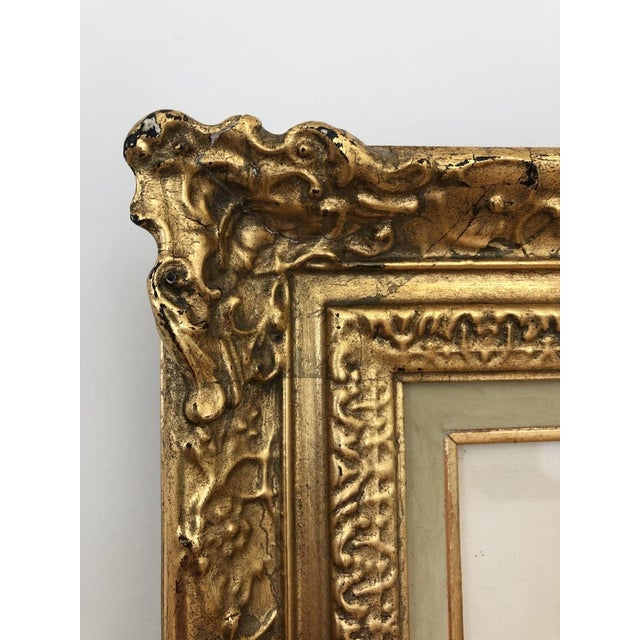 Edouard Morerod, Portrait de femme amérindienne, 1919, Pencil, Charcoal & Pastel on Paper, Framed For Sale - Image 6 of 9