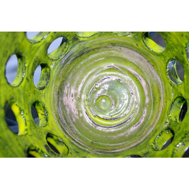 Forest Green Mado Jolain Gear Series Plant Pot Cover, 1963 For Sale - Image 8 of 10