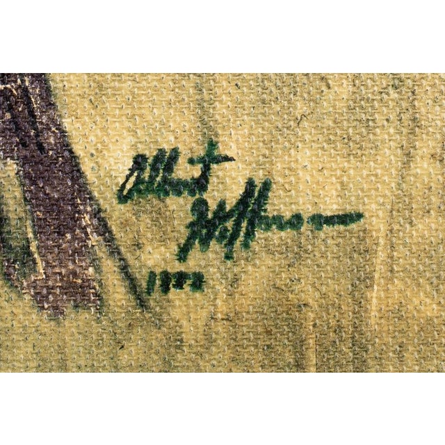 Figurative Albert Hoffman "Indian Maiden With Pony" Crayon For Sale - Image 3 of 5