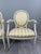 Wood 20th Century Louis XVI Medallion Armchairs with Ottoman, Set of 3 For Sale - Image 7 of 13