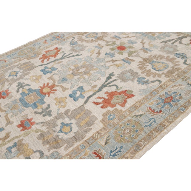 21st Century Modern Sultanabad Wool Rug For Sale - Image 4 of 11