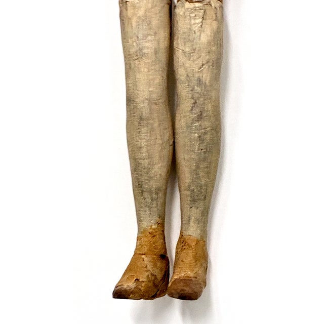 Antique Wooden Articulated Doll For Sale - Image 4 of 7