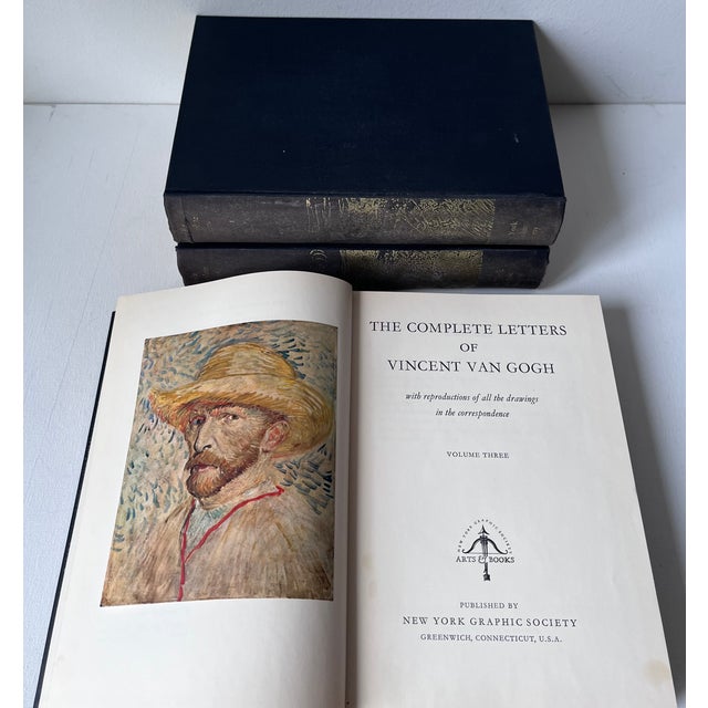 Post Impressionist The Complete Letters of Vincent Van Gogh-3 Volumes-1978 For Sale - Image 3 of 8