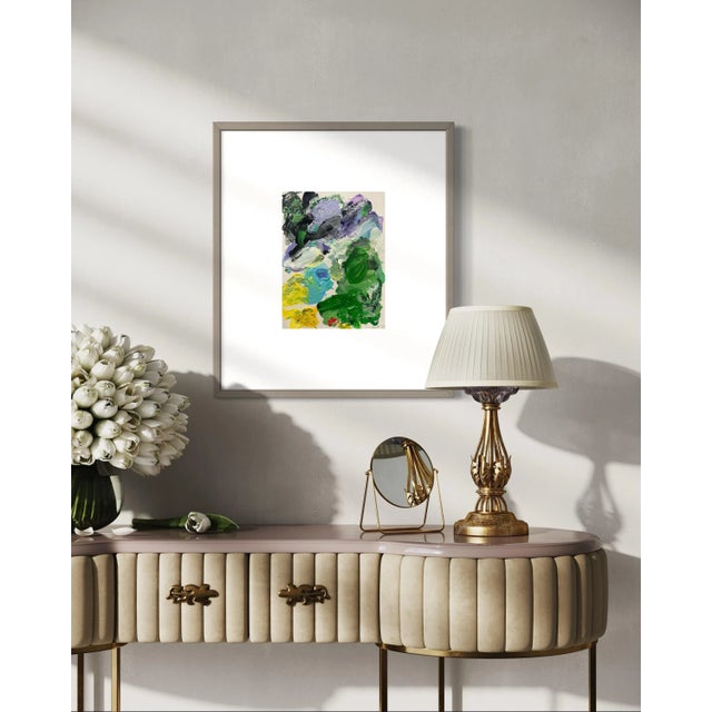 One painting from a complete series of abstract paintings made by mid career artist Ben Junta. Full of vibrant color, and...