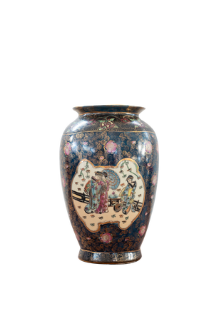 Antique Japanese Pots in Porcelain, 19th Century, Set of 2