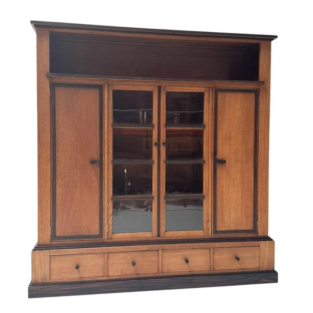 Vintage Art Deco Four-Door Bookcase, 1920s For Sale - Image 15 of 15