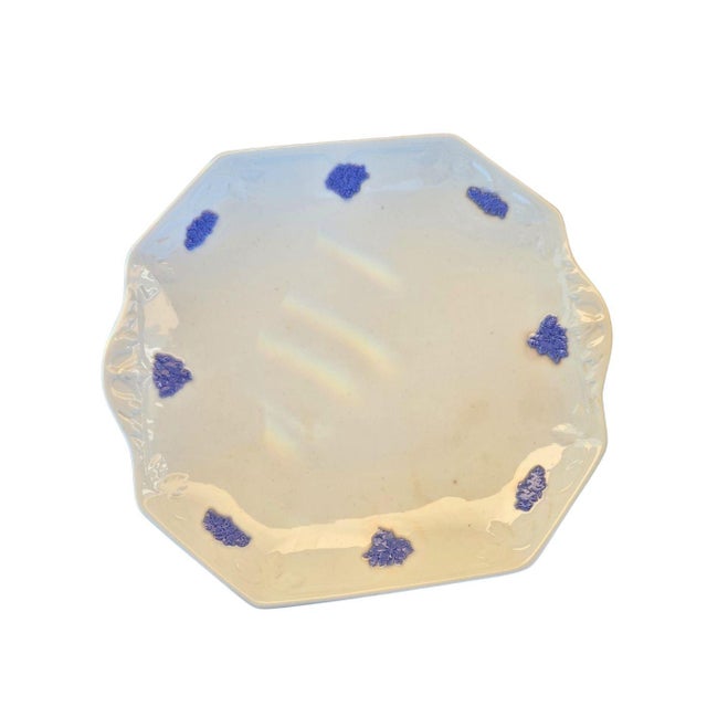 Antique Adderley England “Chelsea Blue” 75-Piece Bone China Set, 1930s • Raised For Sale - Image 16 of 18