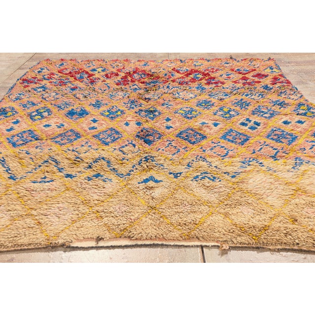 Vintage Boujad Moroccan Rug, 06'05 X 08'10 For Sale - Image 9 of 10