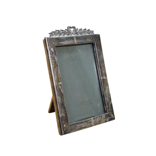Victorian Antique Victorian JDWD James William Deakin Sterling Silver Picture Photo Frame For Sale - Image 3 of 12