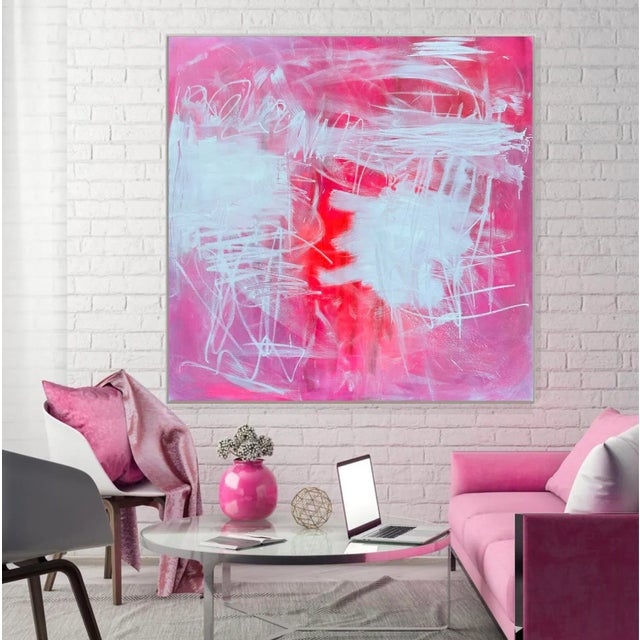 "Brief Encounter" by Trixie Pitts Wow Factor XL Abstract Expressionist Oil Painting For Sale - Image 12 of 12