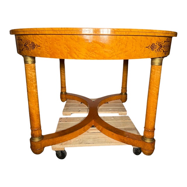 Stunning Vintage French Empire Dining Table For Sale