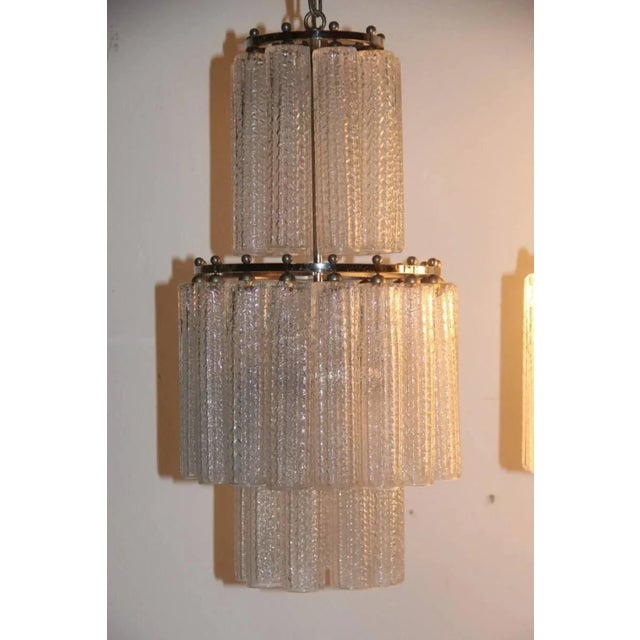 Venini Murano Glass Chandeliers from Venini, 1960s, Set of 2 For Sale - Image 4 of 11