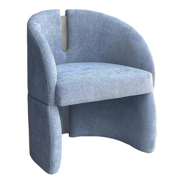 Bently Gray and Gold Armchair Dining Chair For Sale