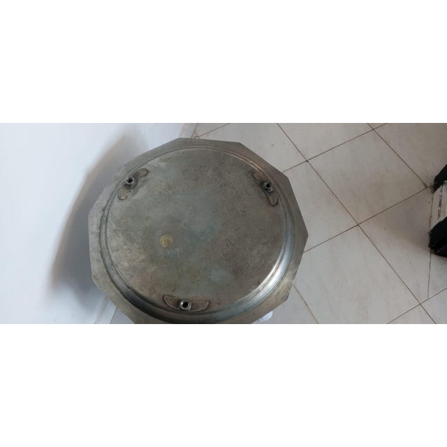 Moroccan Early 20th Century Handcrafted Solid Silver Serving Set- 3 Pieces For Sale - Image 3 of 6