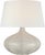Transitional AERIN by Visual Comfort Signature Rana Medium Wide Table Lamp in Bone Craquelure with Linen Shade For Sale - Image 3 of 3