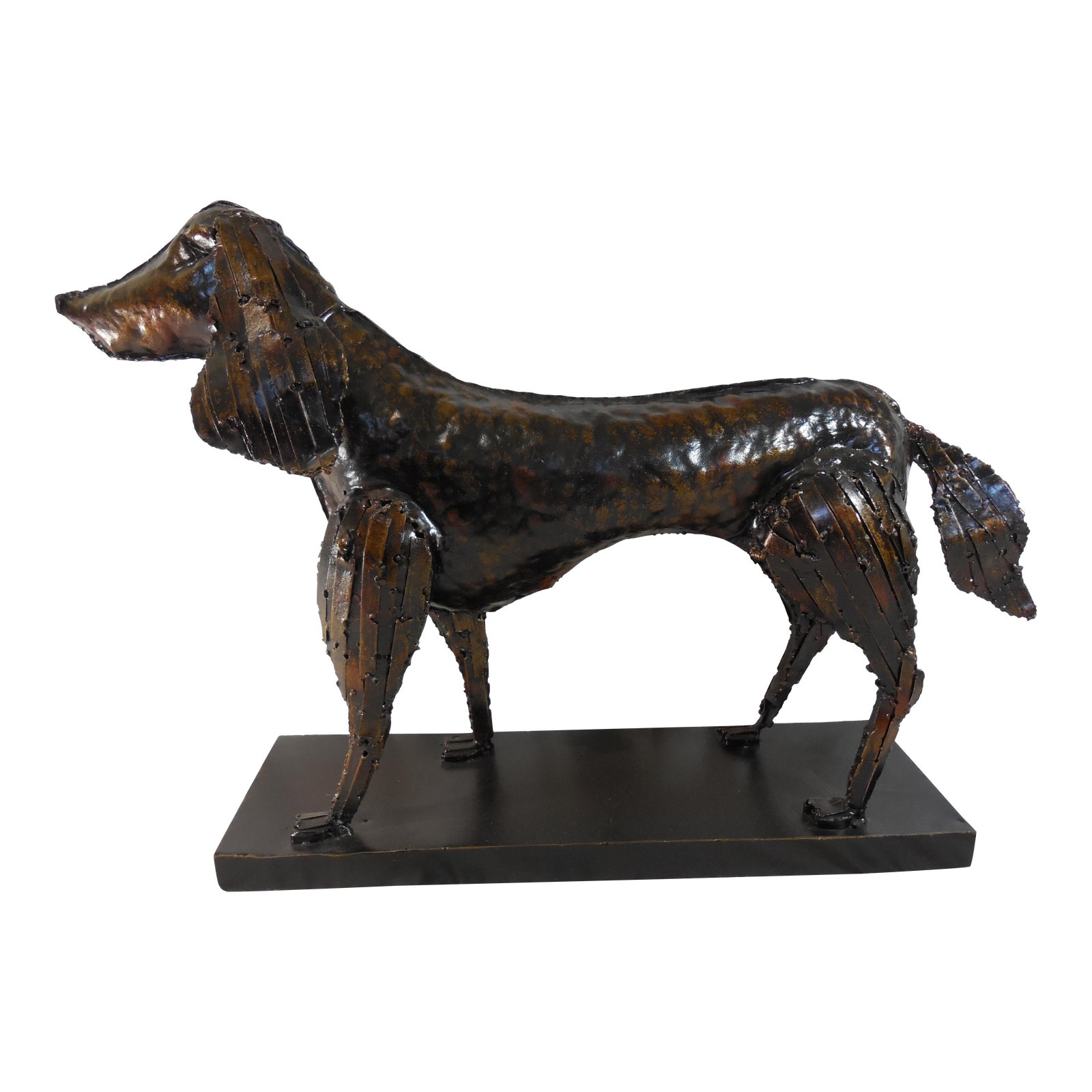 Irish Setter Metal Dog Statue Chairish