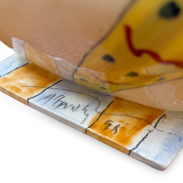 Ceramic 1990s Signed Steven McGovern Whimsical Figurative Pottery Teapot For Sale - Image 7 of 9