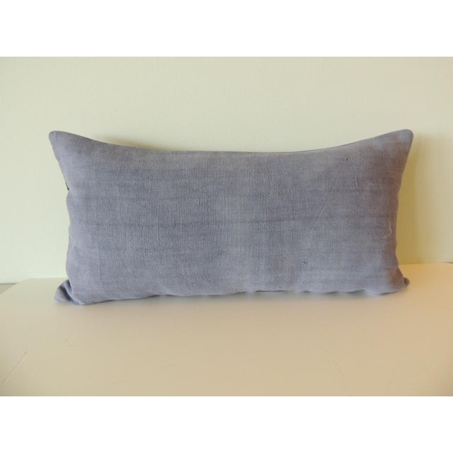 African Vintage African Long Bolster Decorative Pillow 13 X 25 For Sale - Image 3 of 4