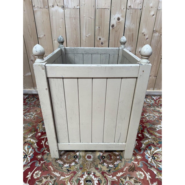 Vintage Orange Tree Planter in Painted Oak, 1950s For Sale - Image 4 of 7