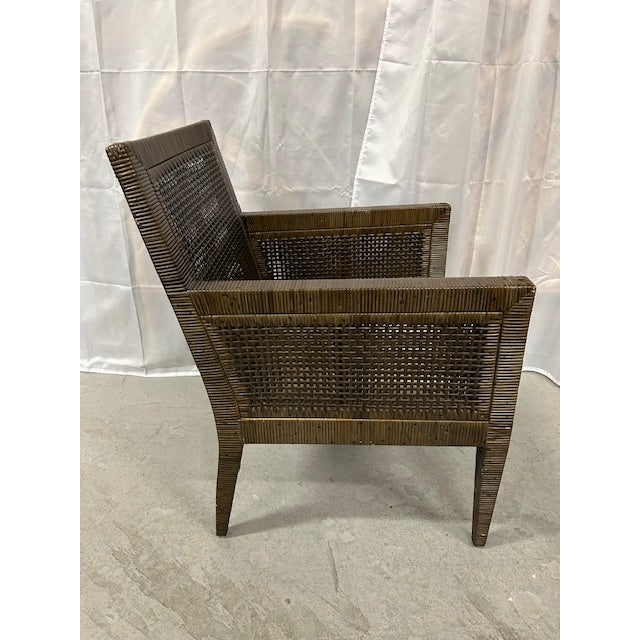 Bielecky Brothers Late 20th Century Bielecky Brothers Cane Rattan Woven Chair For Sale - Image 4 of 12
