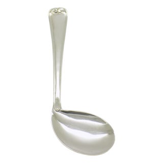 Vintage Italian Handmade Silver Feeding Spoon, 1940s For Sale