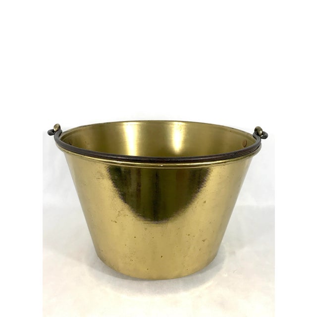 American Vintage Ansonia Brass Co., Fireplace Bucket or Kettle, American 1866 (Planter) For Sale - Image 3 of 12