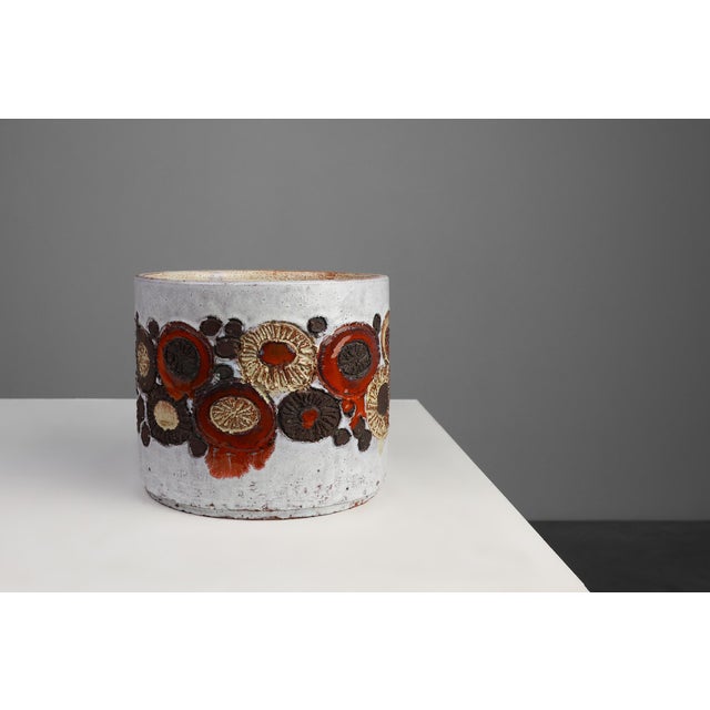 Ceramic Ceramic Vase from Perignem, Belgium, 1960s For Sale - Image 7 of 11