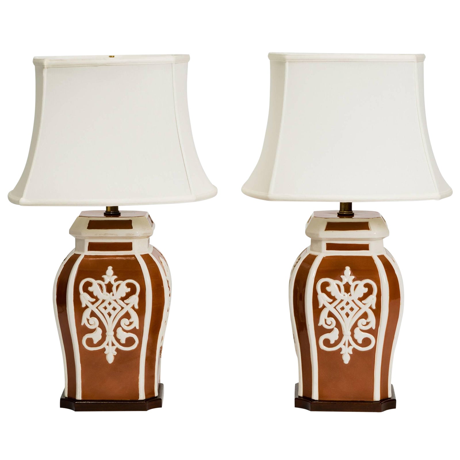 Frederick Cooper Ginger Jar Lamps a Pair Chairish