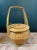 Tan 1970s Chinese Bamboo & Rattan Lidded Basket For Sale - Image 8 of 10