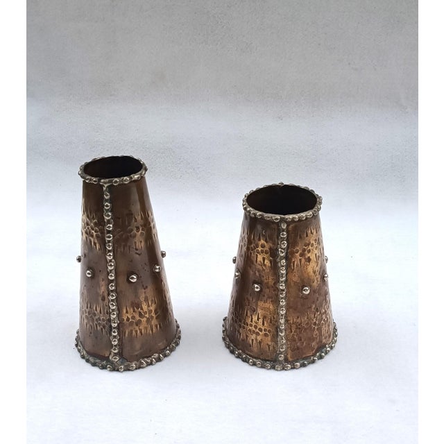 Vintage Bronze Vases, 1970s, Set of 2 For Sale - Image 11 of 11