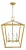 Chapman & Myers for Visual Comfort Brass & Rattan Chandelier For Sale