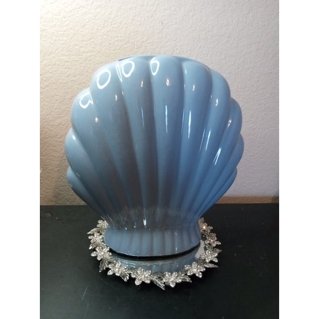 Stunning Haeger Ribbed Fan Vase For Sale In Dallas - Image 6 of 7