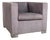 Suitcase Lounge Chair in Grey Lilac Suede and Chrome from Minotti For Sale
