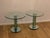 Glass Side Tables with Mirroring Glass by Luigi Massoni for Gallotti & Radice, Set of 2 For Sale - Image 6 of 14