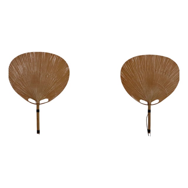 Uchiwa II Wall Lamps by Ingo Maurer for M-Design, 1973, Set of 2 For Sale