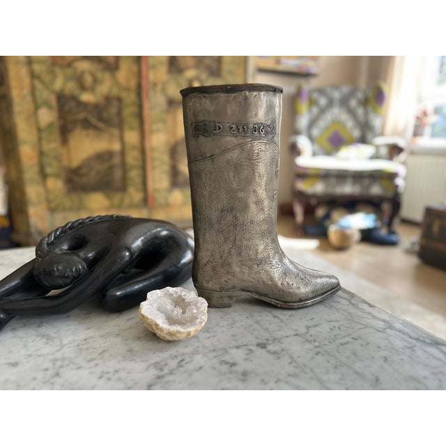 This rare industrial metal boot mold from turkey dates from the mid-20th century and was originally produced as a...